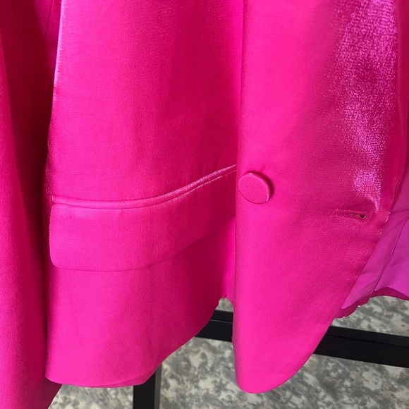 NWT J Crew Double Breasted Button Blazer with Pockets, Barbie Pink, 18 - Picture 4 of 6